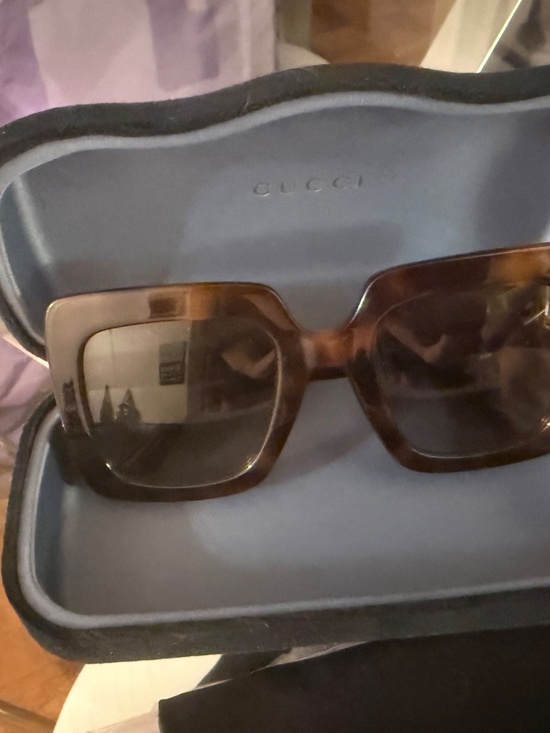 GUCCI GG0328S 002 HAVANA BROWN SUNGLASSES main image 4